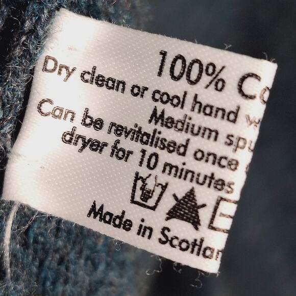 Eskandar Ribbed Cashmere Sweater Funnel Neck Turtleneck Oversized Scotland Green - Picture 4 of 13